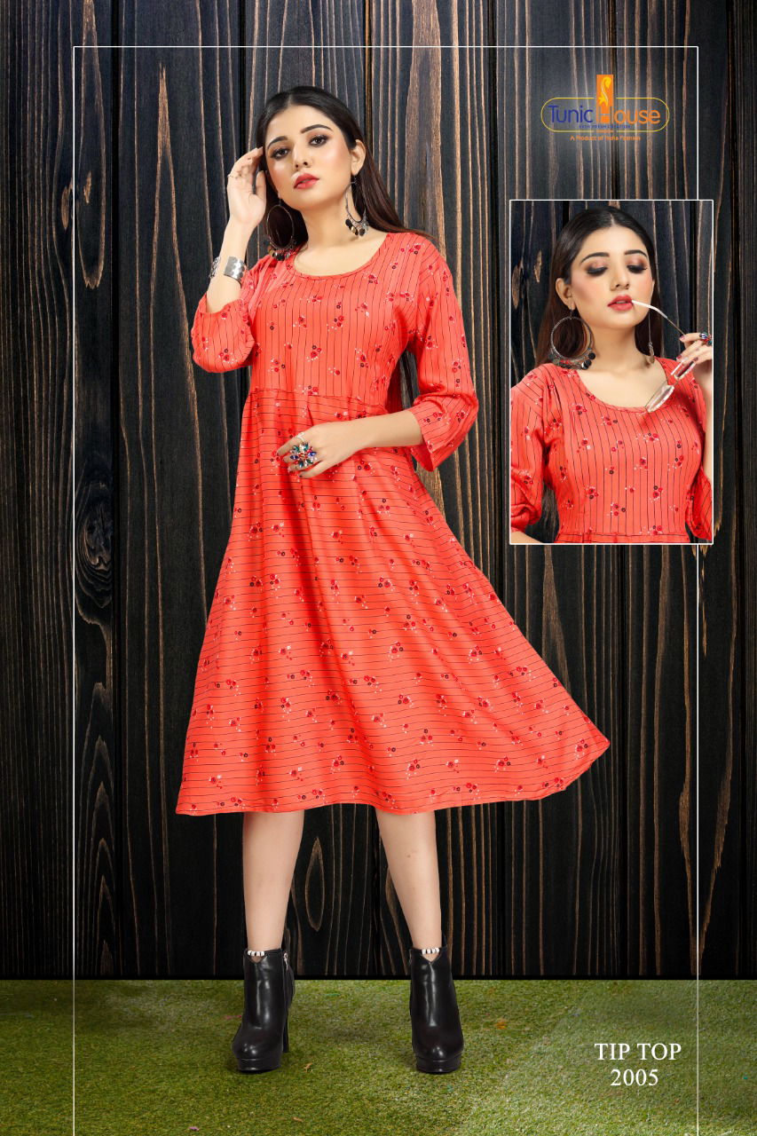 Tip Top Feeding Top Tunic House Designer Party Wer Printed Kurti collection